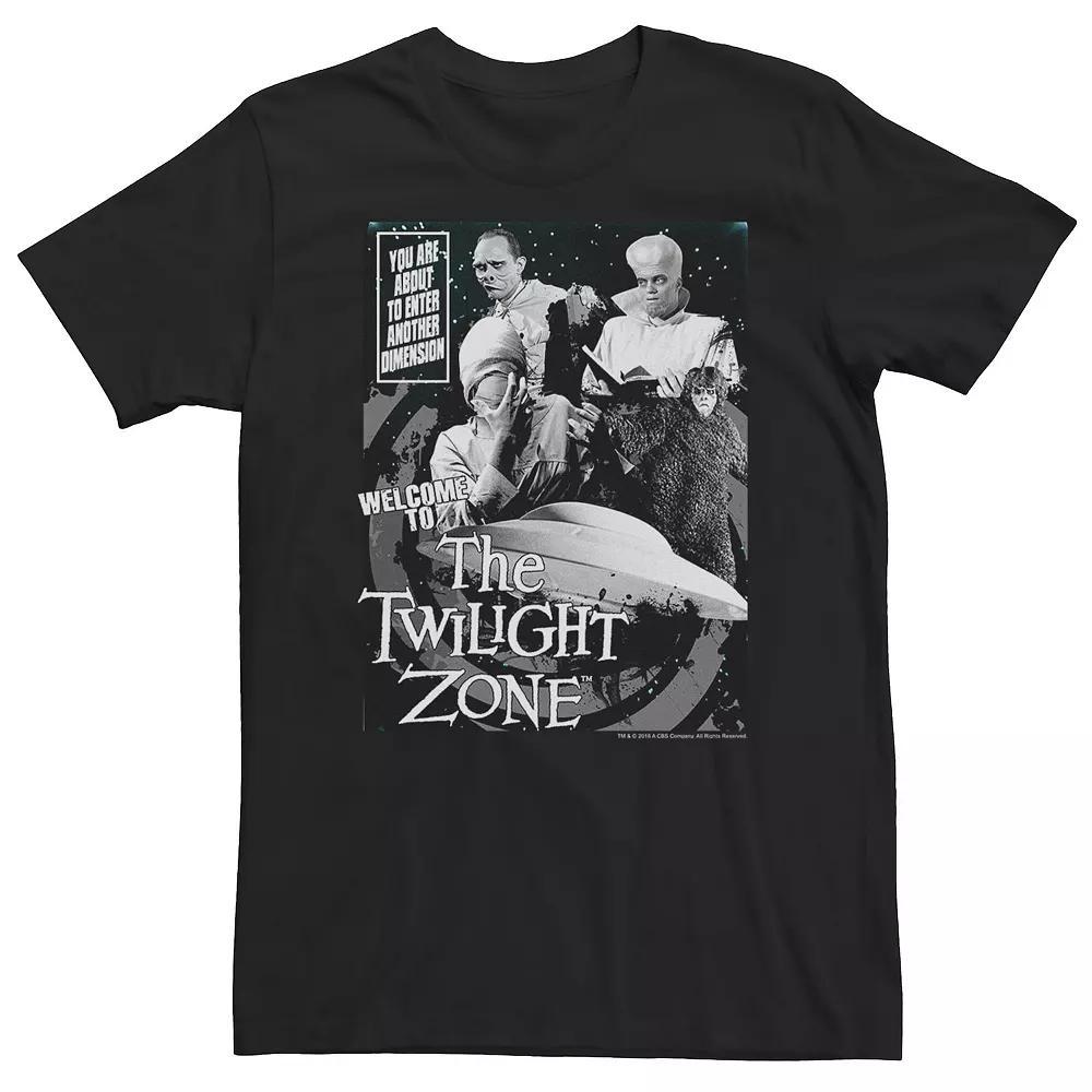 Big & Tall Twilight Zone About To Enter Another Dimension Tee, Men's, Size: 3XL Tall, Black Product Image