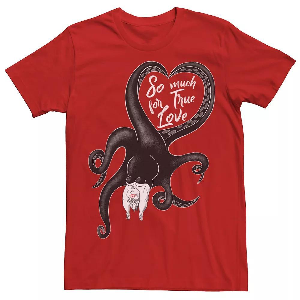 Disney's Villains Ursula True Love Men's Valentine's Day Tee, Size: 3XL, Red Product Image