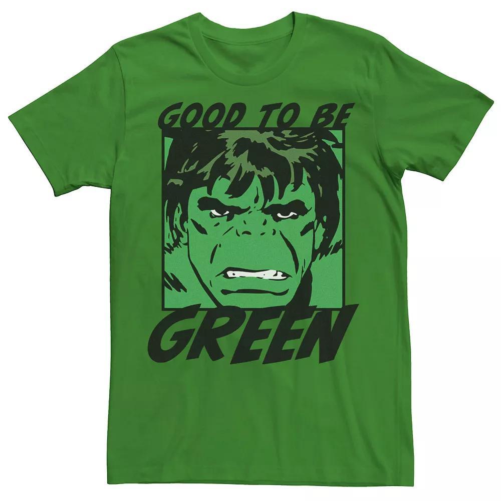 Men's Marvel Avengers St. Patrick's Day Hulk Good To Be Green Tee, Size: Small, Kelly Product Image