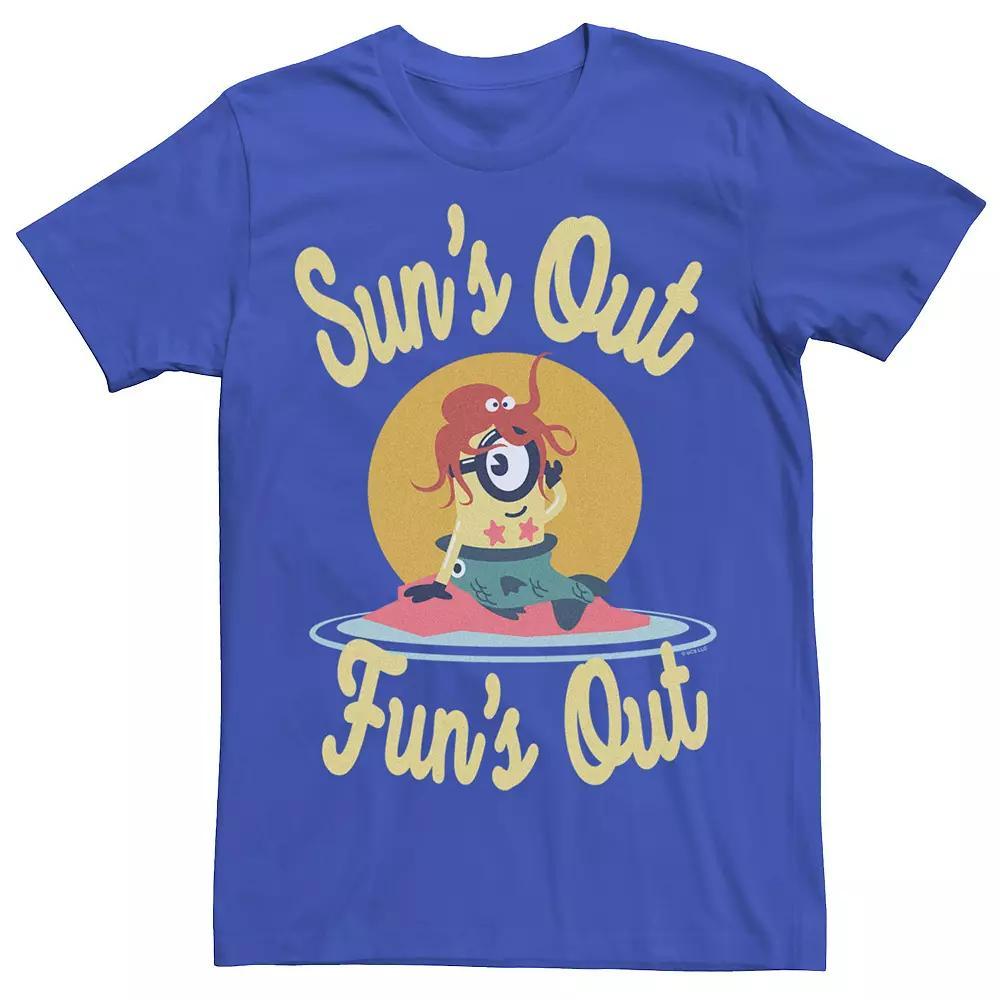 Men's Despicable Me Minions Sun's Out Fun's Out Tee, Size: Medium, Royal Product Image