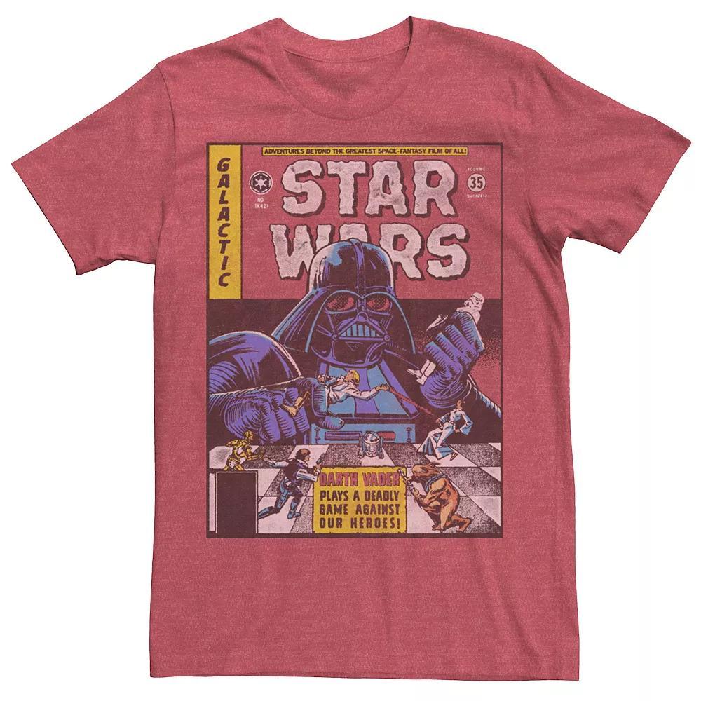 Men's Star Wars Darth Vader Plays A Dangerous Game Tee, Size: Medium, Red Grey Product Image