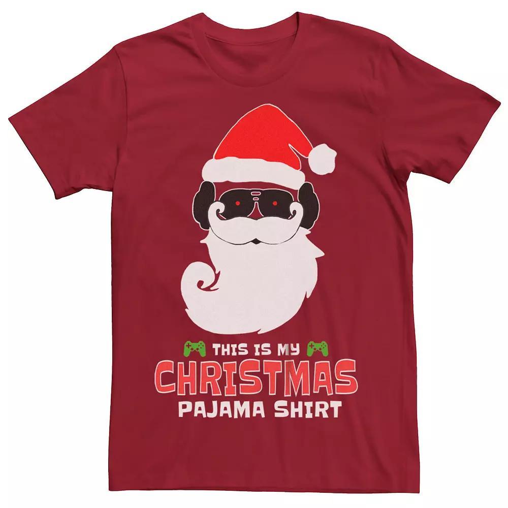 Men's Christmas My Pajama Shirt Santa Graphic Tee, Size: XS, Red Product Image