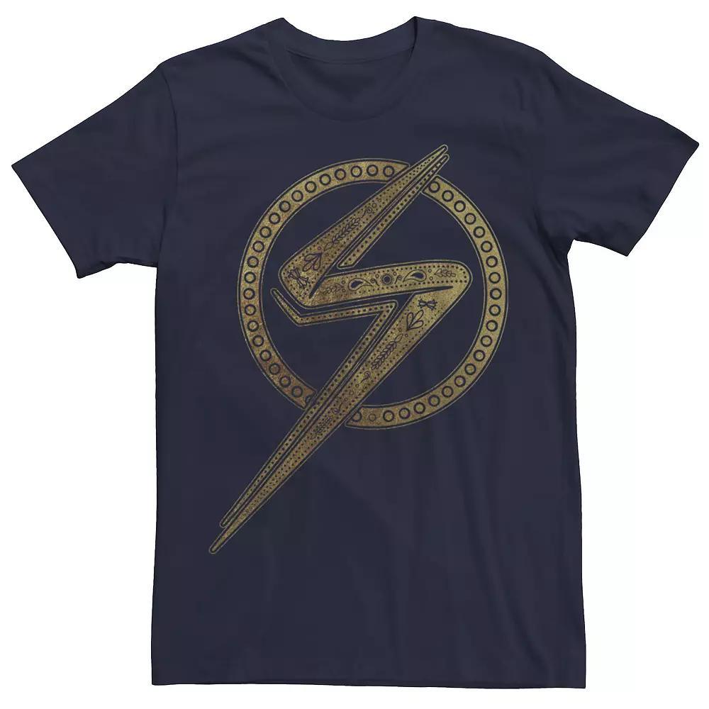 Men's Marvel Ms. Marvel Embiggen Badge Tee, Size: Small, Blue Product Image