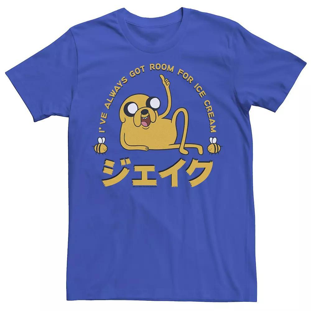 Men's Cartoon Network Adventure Time Jake "Room For Ice Cream" Kanji Tee, Size: XL, Royal Product Image