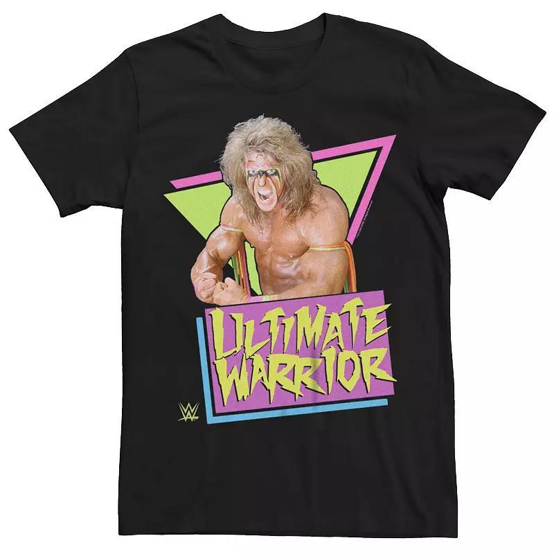 Big & Tall WWE Ultimate Warrior Triangles Graphic Tee, Men's, Size: 4XL Tall, Black Product Image
