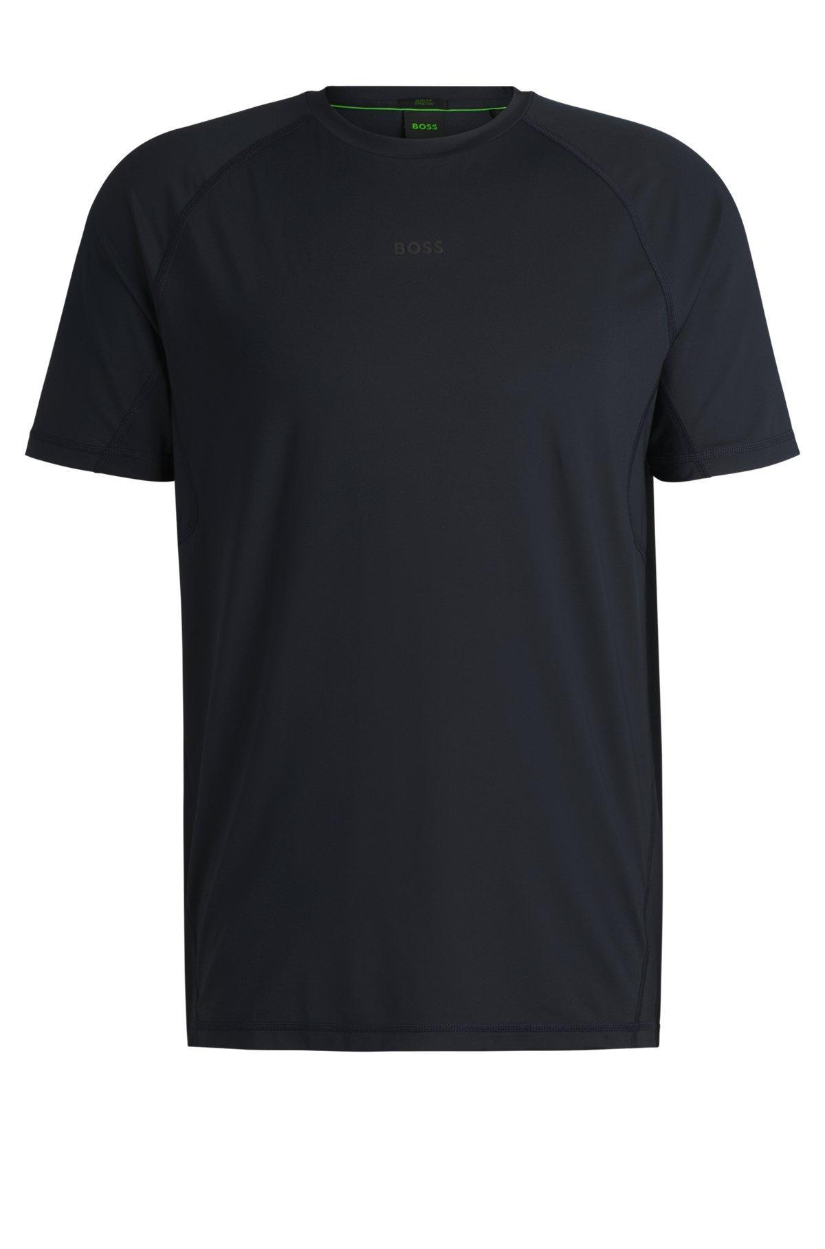 Active slim-fit T-shirt with decorative reflective details Product Image