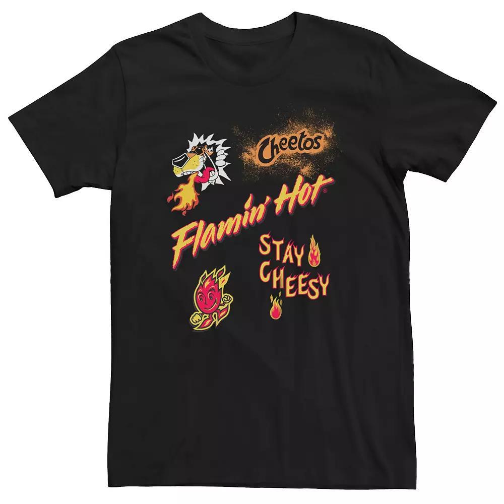 Big & Tall Cheetos Flamin Hot Stay Cheesy Tee, Men's, Size: 3XL Tall, Black Product Image