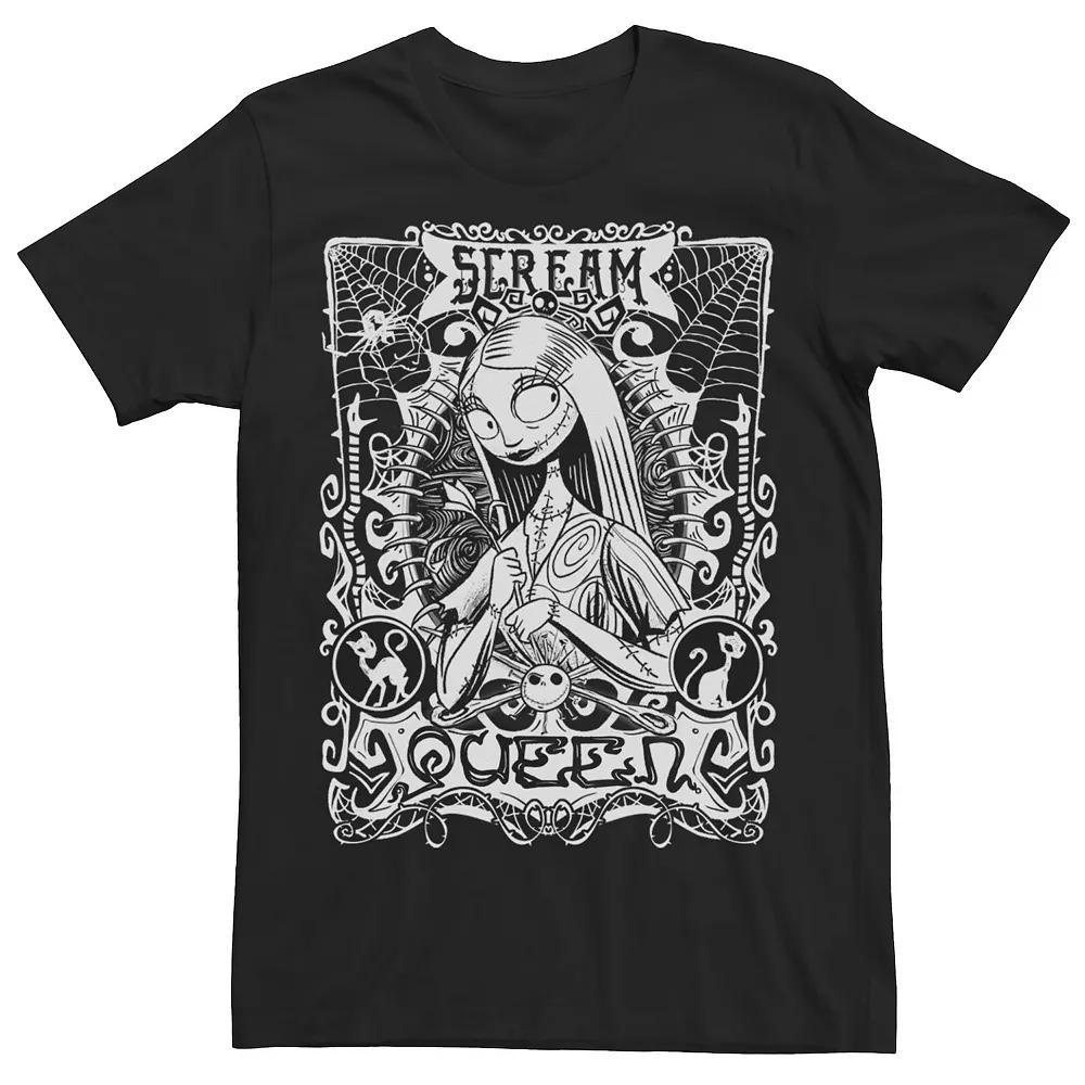 Big & Tall Disney The Nightmare Before Christmas Sally Scream Queen Tee, Men's, Size: LT, Black Product Image