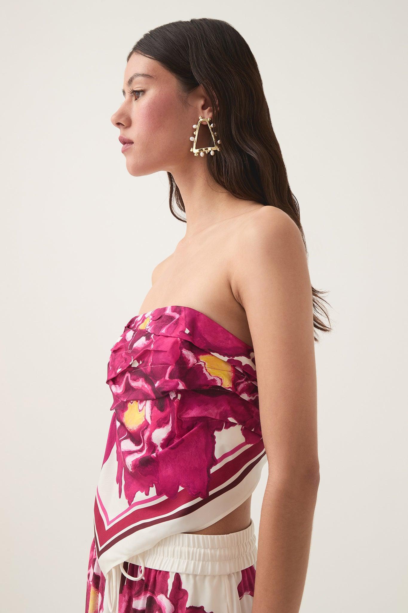 Telma Ruffle Mini Micro Dress Product Image