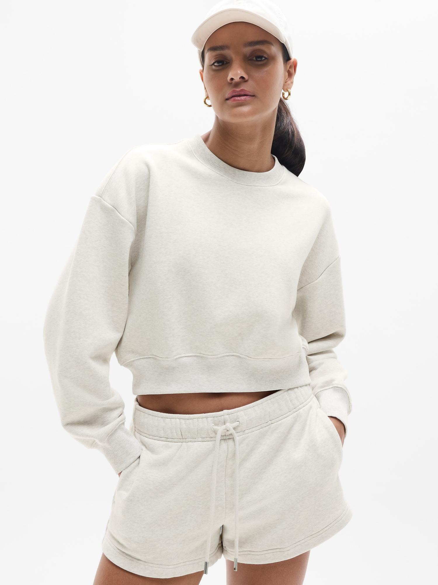 Heavyweight Terry Crop Crew Sweatshirt Product Image