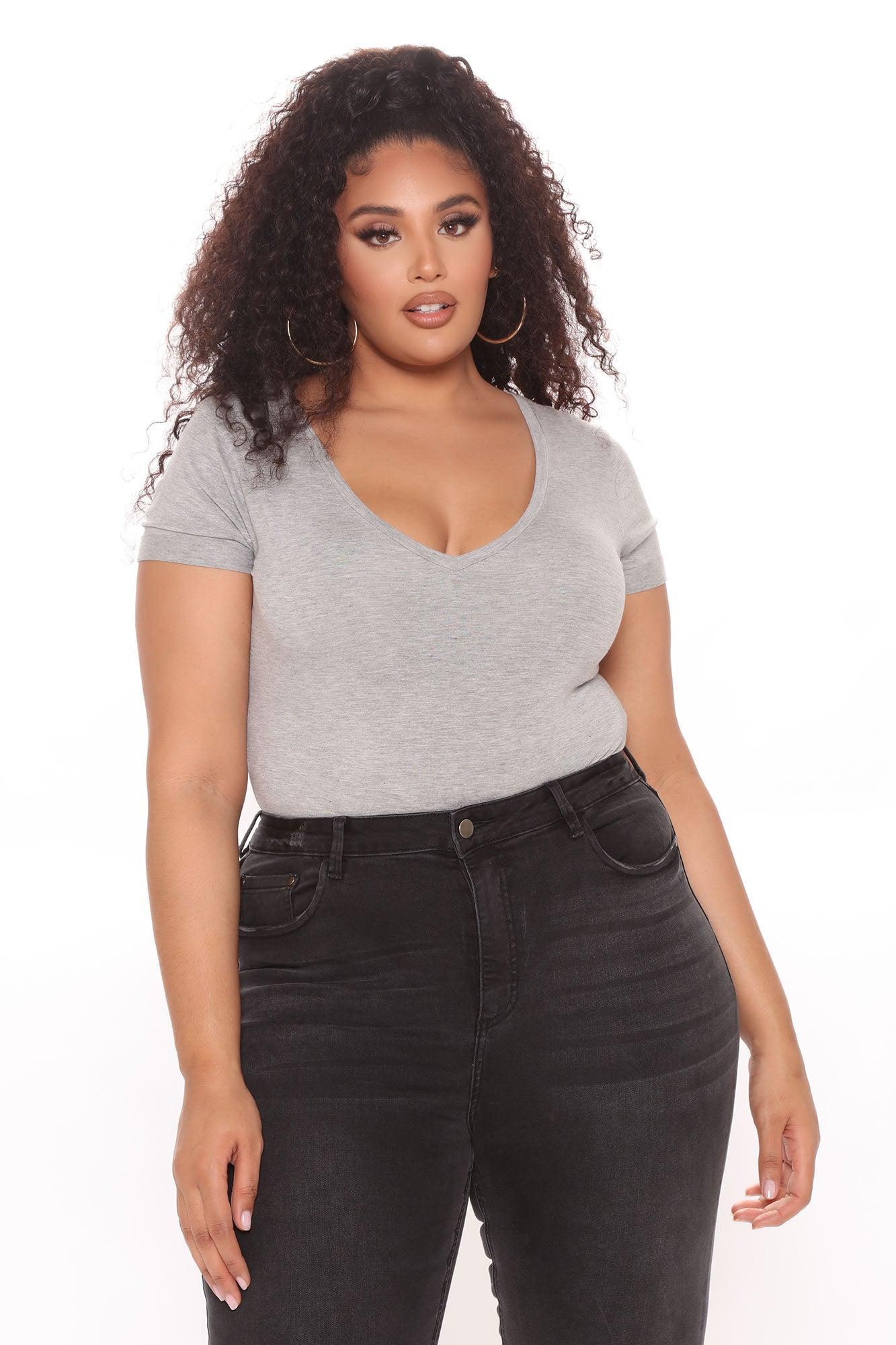 Favorite Tee Bodysuit - Heather Grey Product Image