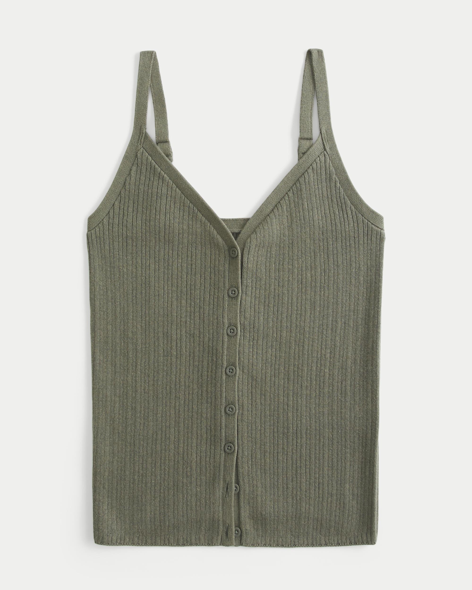 Button-Through Sweater Tank Product Image