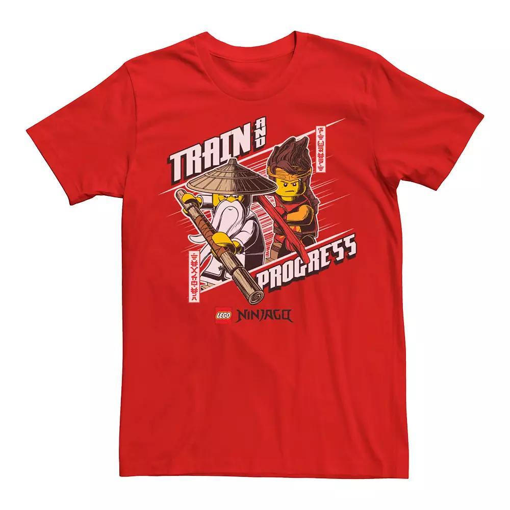 Men's Lego Ninjago Train And Progress Graphic Tee, Size: XS, Red Product Image