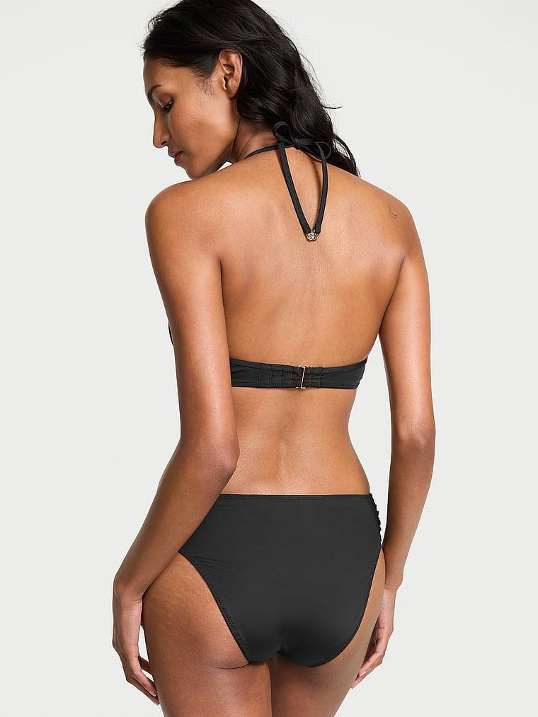 Essential Shirred Mid-Rise Bikini Bottom Product Image