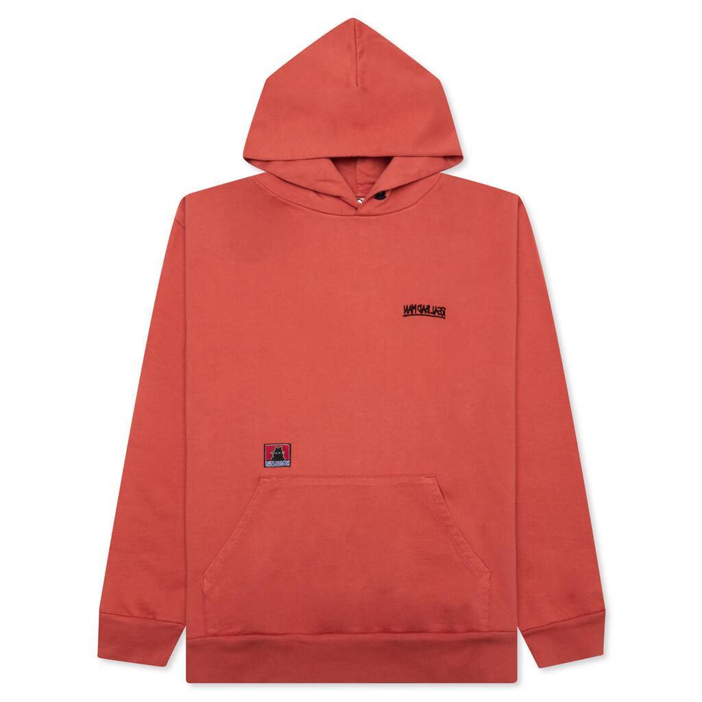 Bassline Hood Fleece - Dusty Red Male Product Image
