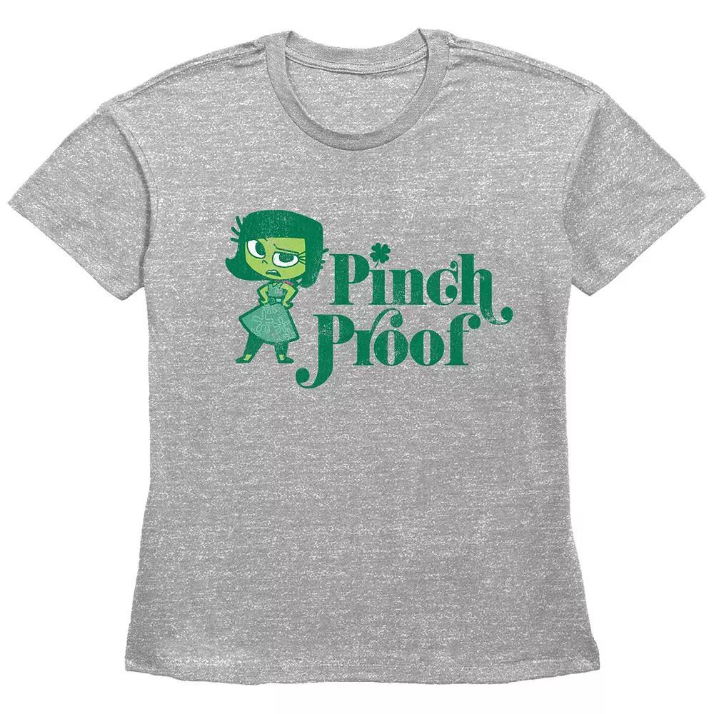 Disney's Inside Out Disgust Pinch Proof Women's Graphic Tee, Girl's, Size: XXL, Grey Gray Product Image