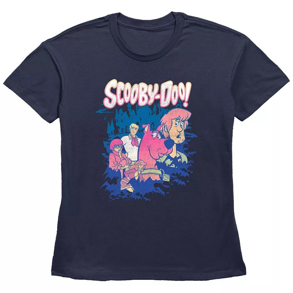 Juniors' Scooby-Doo Group Poster Graphic Tee, Women's, Size: Medium, Blue Product Image