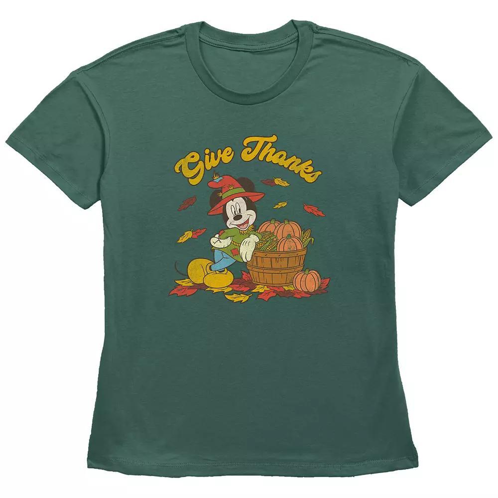 Womens Christmas Scene Ornament Graphic Tee Blue Product Image