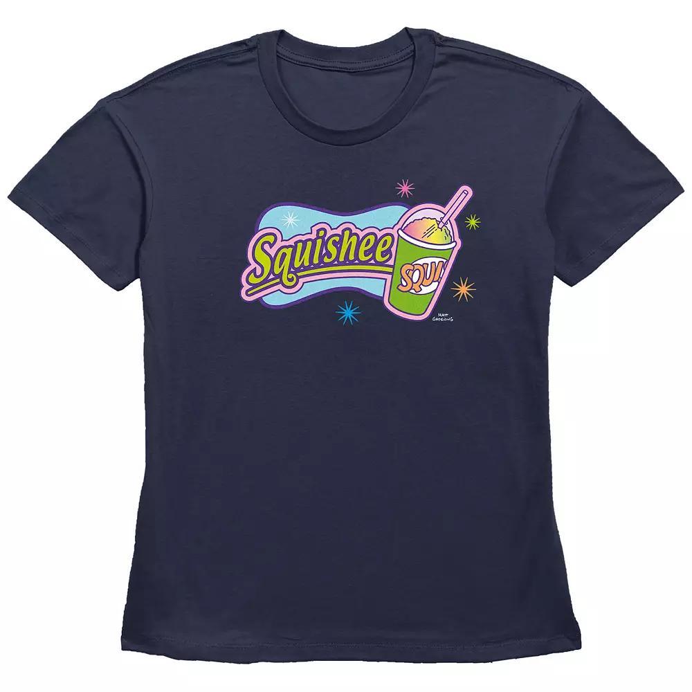 Women's The Simpsons Squishee Logo Basic Fit Graphic Tee, Girl's, Size: XL, Blue Product Image