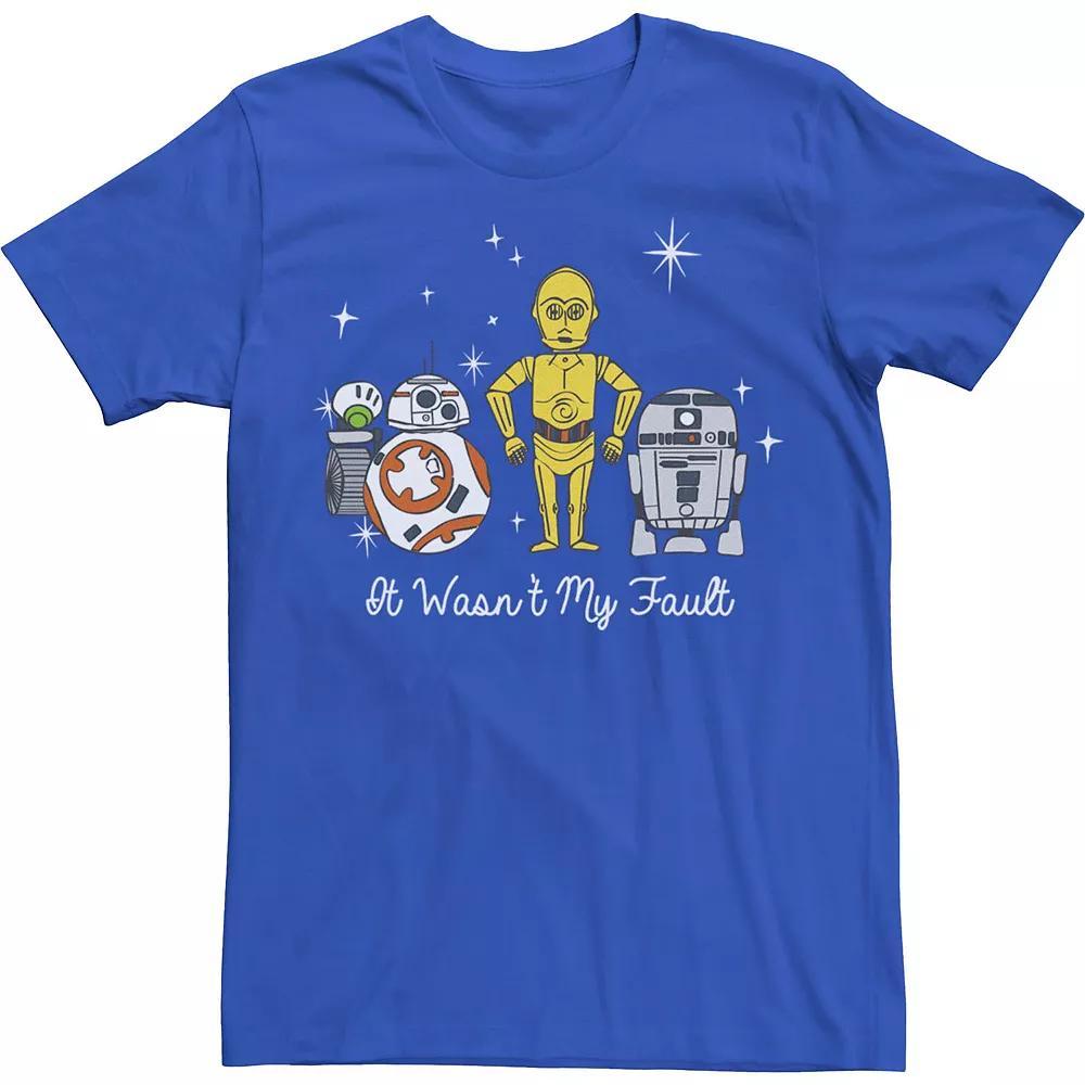 Men's Star Wars Cute Droids It Wasn't My Fault Tee, Size: Medium, Royal Product Image