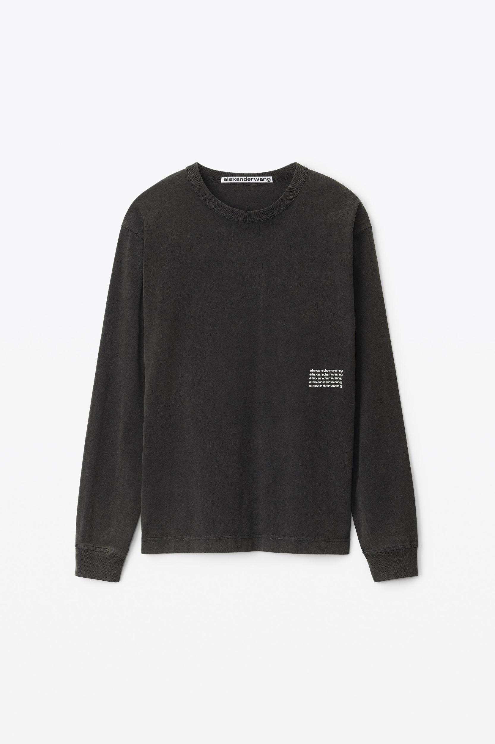 Unisex Long-sleeve Tee In Acid Wash Jersey Product Image