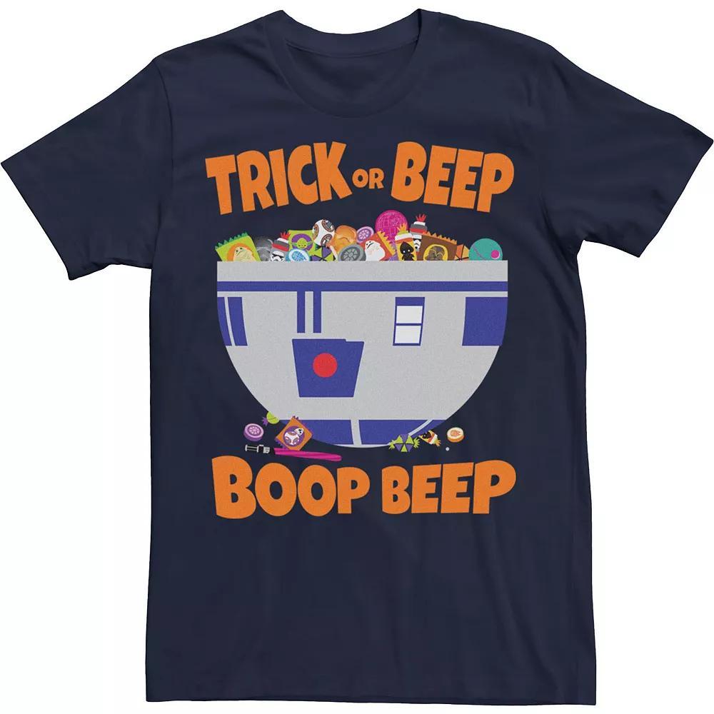 Men's Star Wars Trick Or Beep Halloween Tee, Size: 3XL, Blue Product Image
