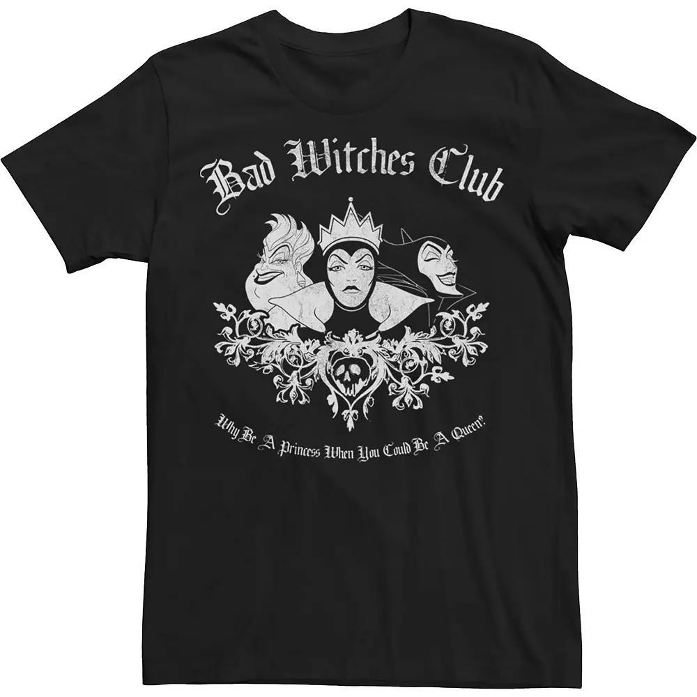 Big & Tall Disney Villians Bad Witch Club Group Shot Tee, Men's, Size: 4XL, Black Product Image