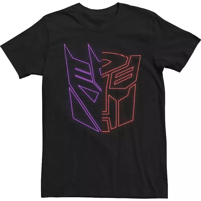 Mens Transformers: War For Cybertron Holographic Split Logo Tee Product Image