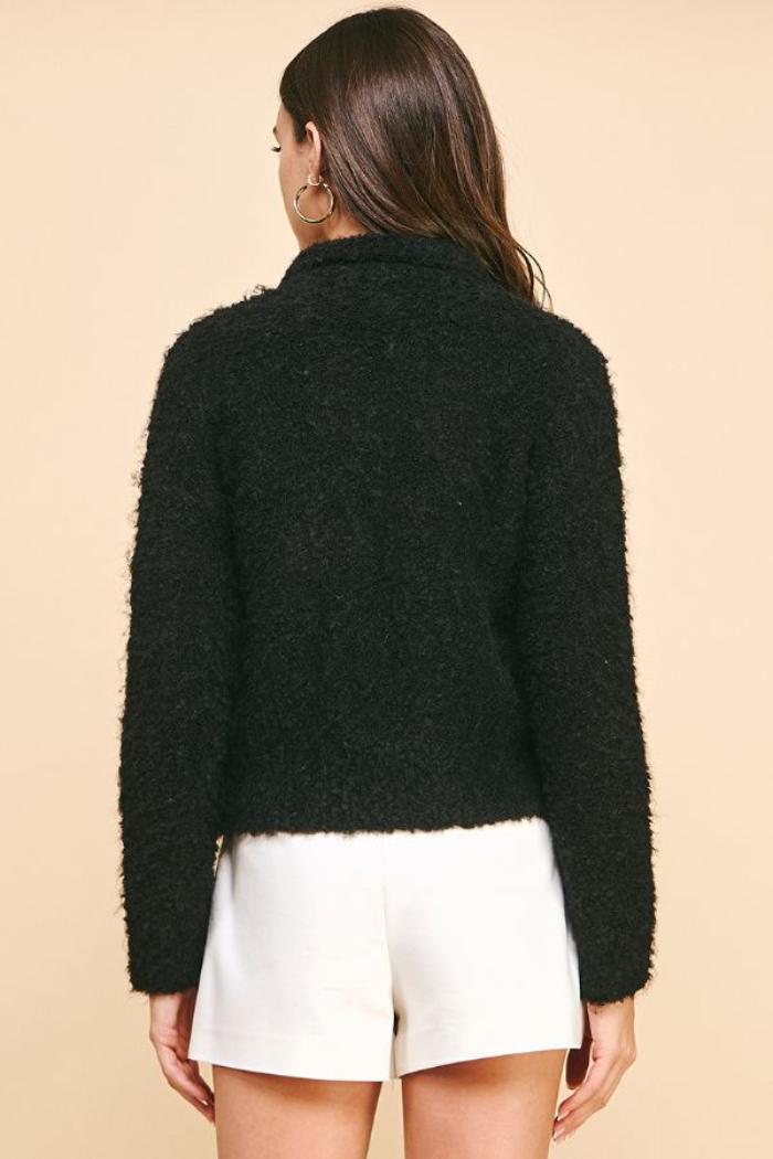 Button Down Sweater Jacket Product Image