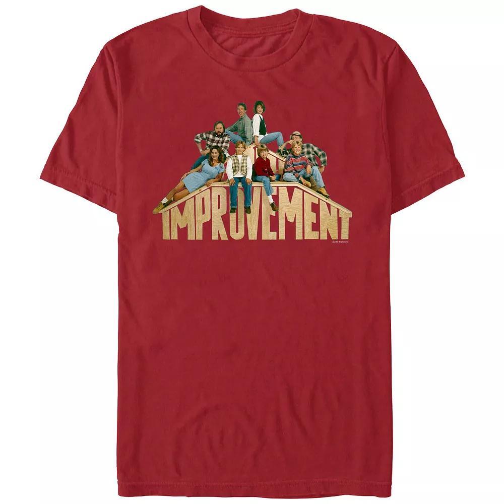 Men's Home Improvement Family Portrait Graphic Tee, Size: XS, Red Product Image