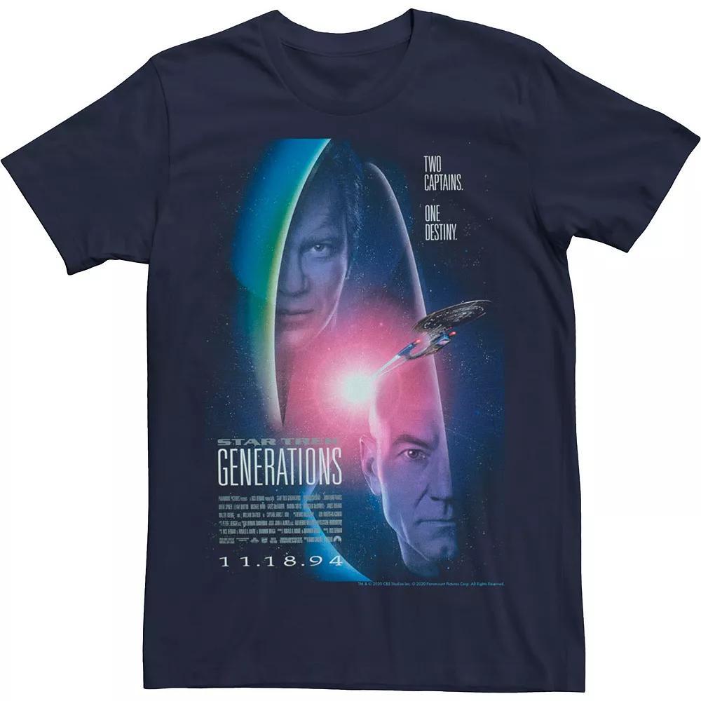 Men's Star Trek Generation Poster Tee, Size: Small, Blue Product Image