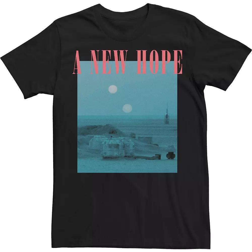 Men's Star Wars New Hope Overlay Poster Tee, Size: Medium, Blue Product Image