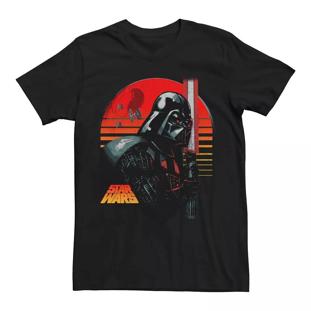 Men's Star Wars Darth Vader Dark Retro Poster Graphic Tee, Size: XL, Black Product Image