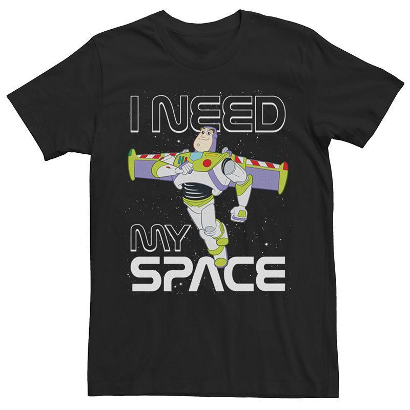 Men's Disney / Pixar's Toy Story Buzz Lightyear I Need My Space Tee, Size: XL, Black Product Image