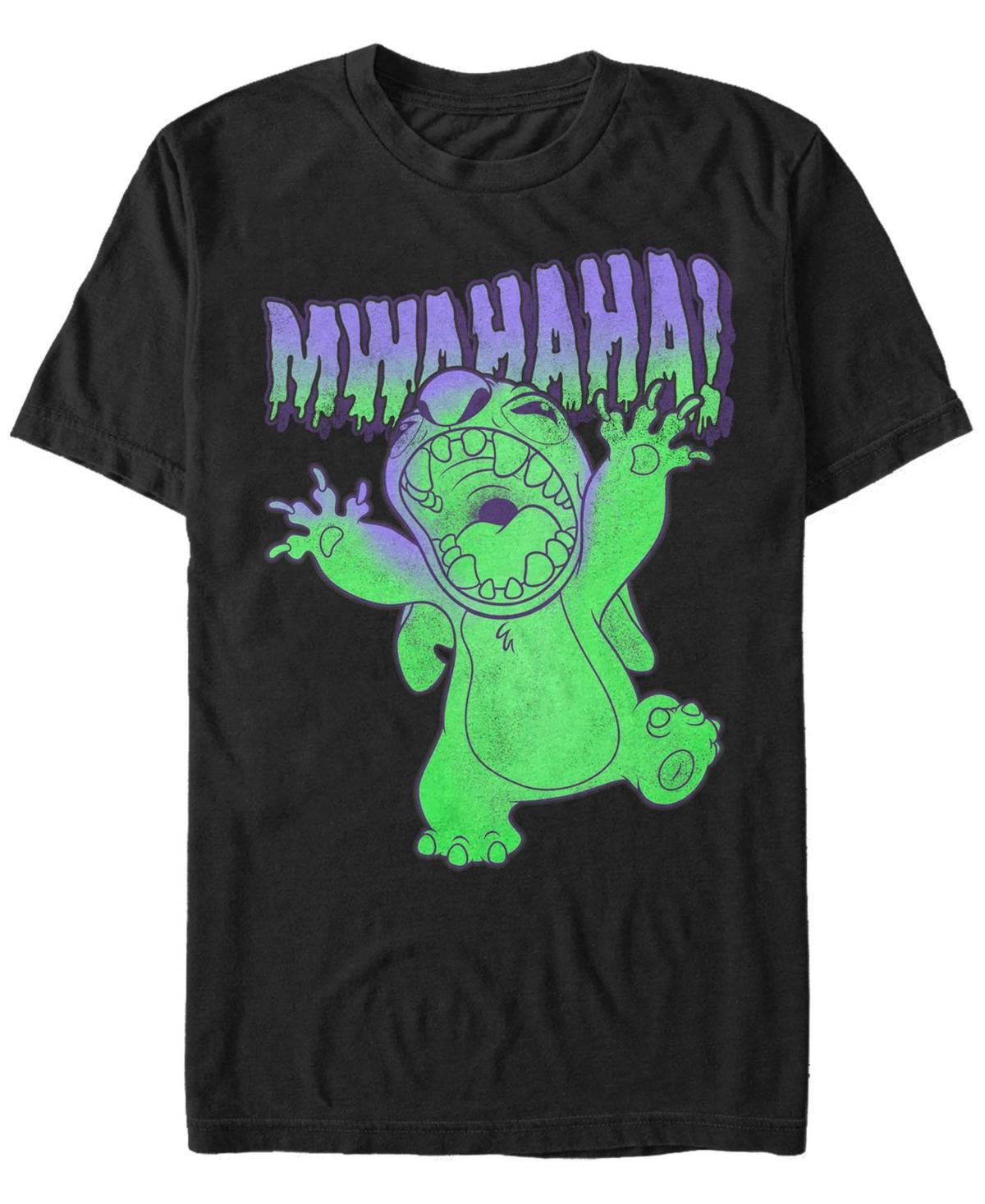 Disney's Lilo & Stitch Halloween Stitch Mwahaha Portrait Men's Tee, Size: XL, Black Product Image