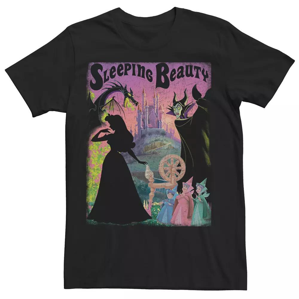 Men's Disney's Sleeping Beauty Poster Tee, Size: XXL, Black Product Image