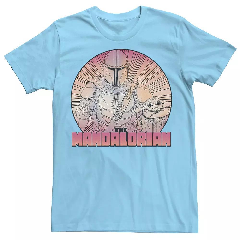 Mens Star Wars The Mandalorian The Child Gradient Line Art Tee Product Image
