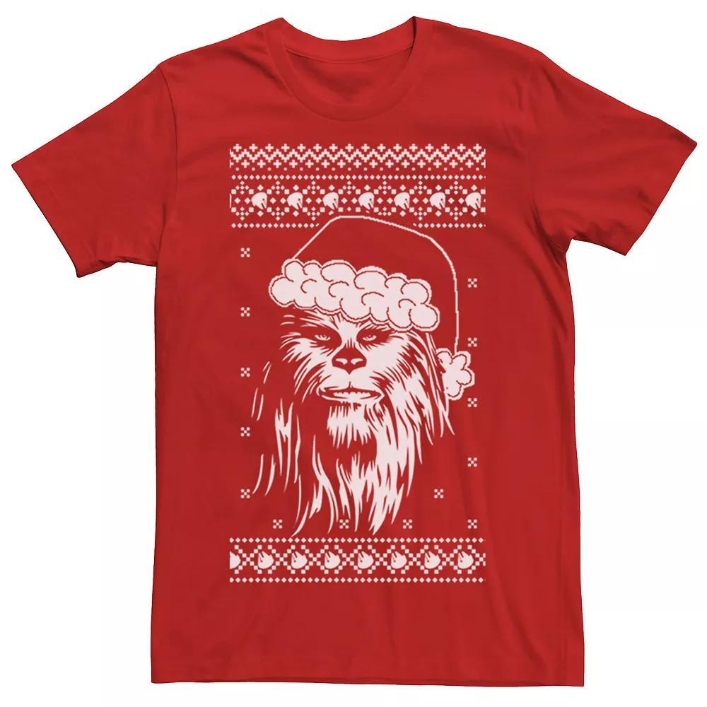 Men's Star Wars Chewbacca Ugly Christmas Sweater Tee, Size: Medium, Red Product Image