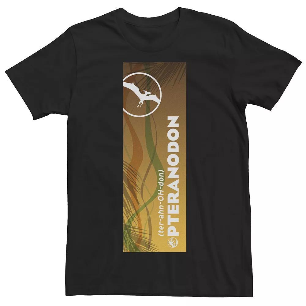 Men's Jurassic World Pteranodon Right Panel Graphic Tee, Size: XXL, Black Product Image