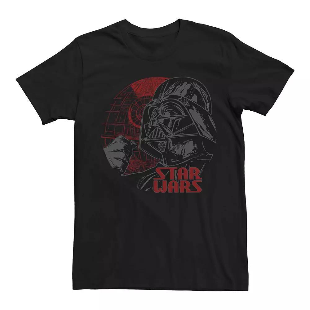 Men's Star Wars Darth Vader Death Star Poster Graphic Tee, Size: Medium, Black Product Image