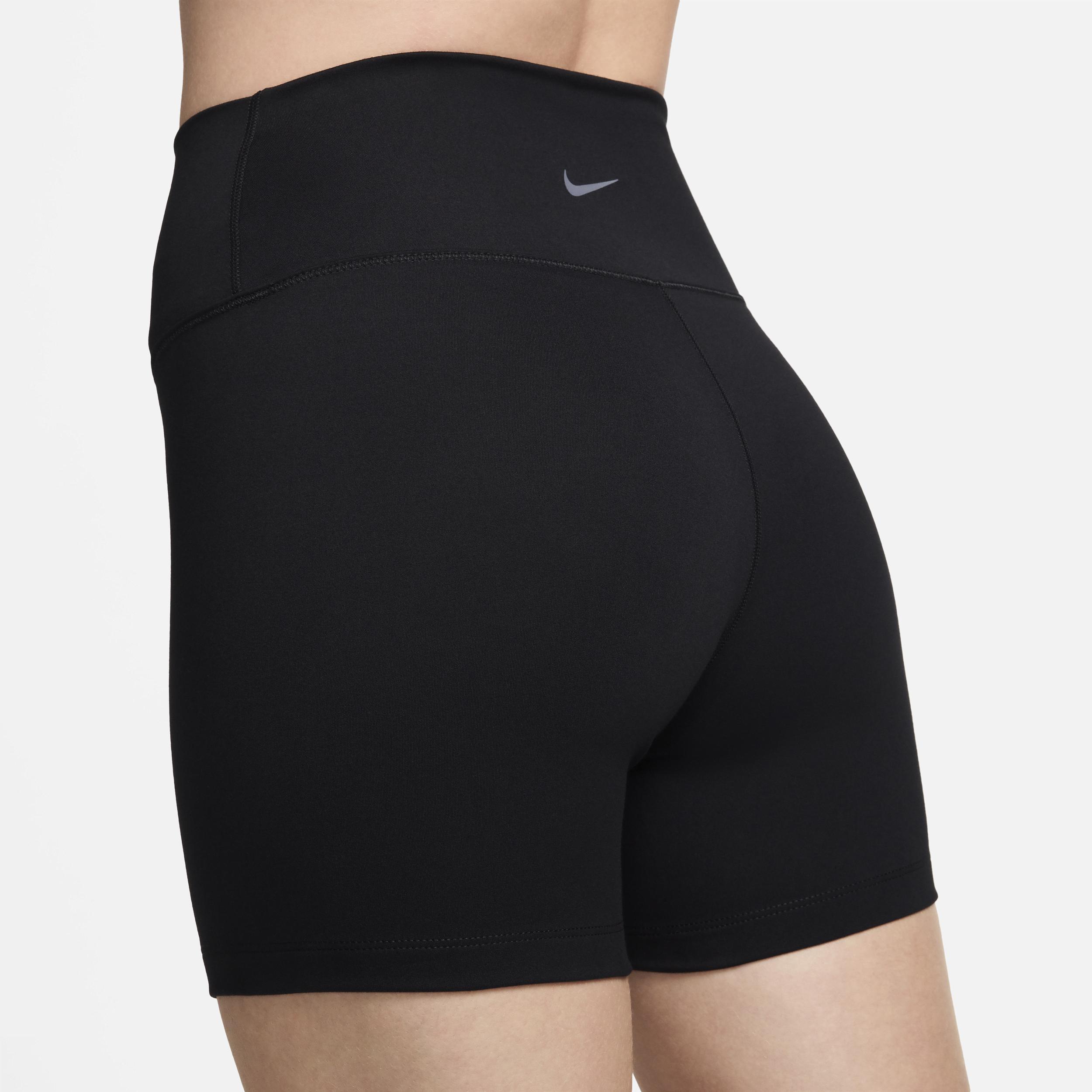Women's Nike One High-Waisted 5-in. Biker Shorts, Size: XXL, Black Product Image