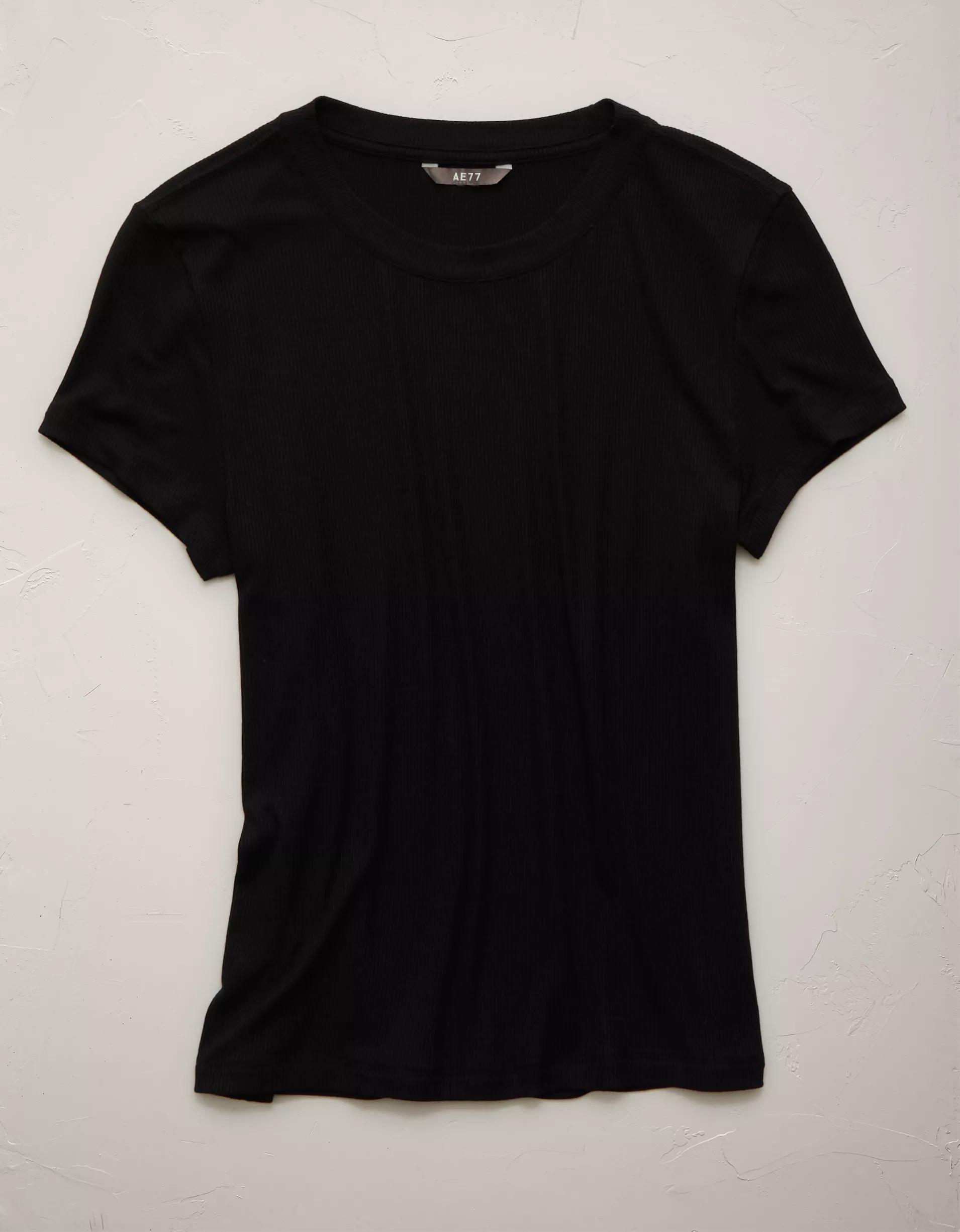 AE77 Premium Ribbed T-Shirt Product Image