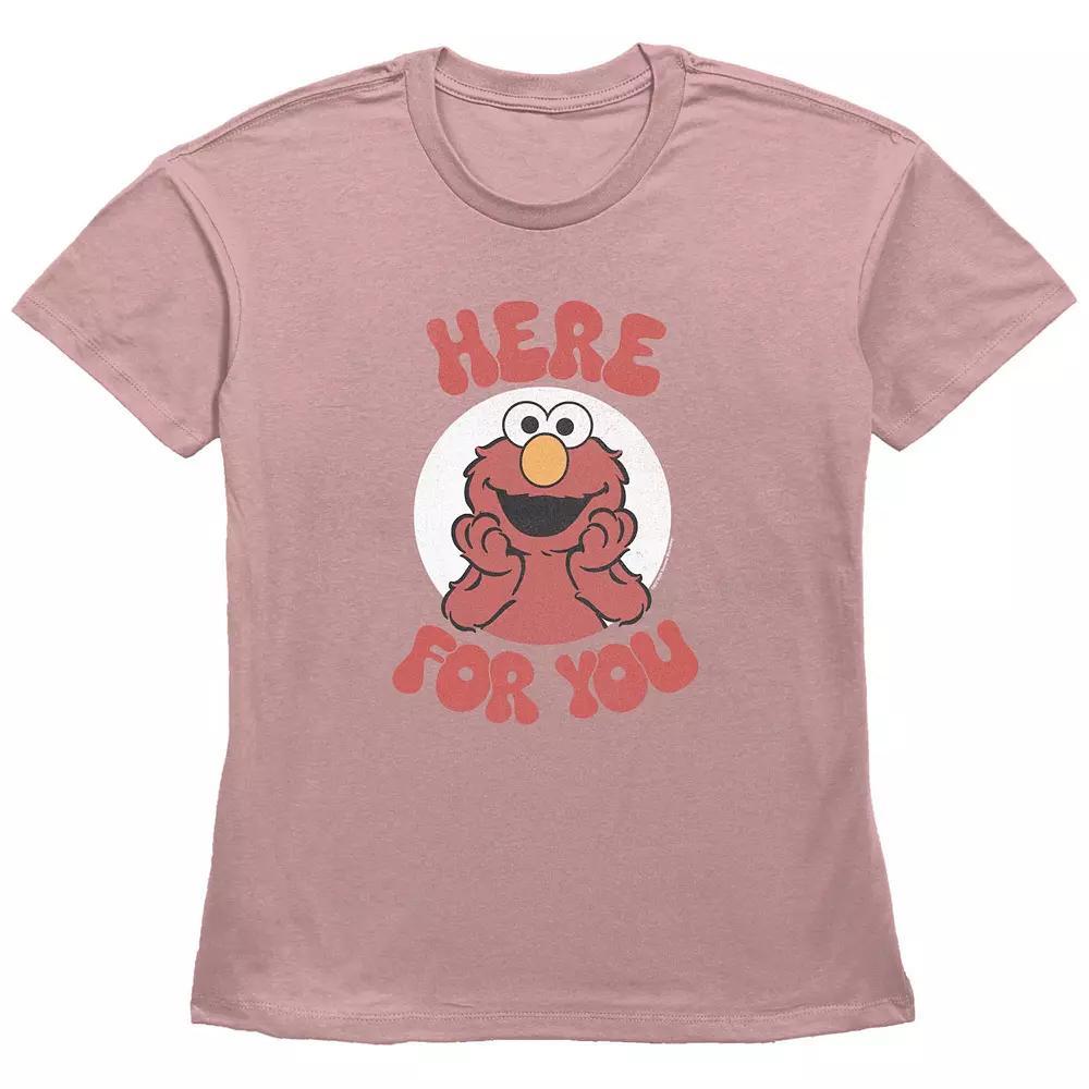 Women's PBS Kids Sesame Street Elmo Here For You Graphic Tee, Size: XL, Desert Pink Product Image