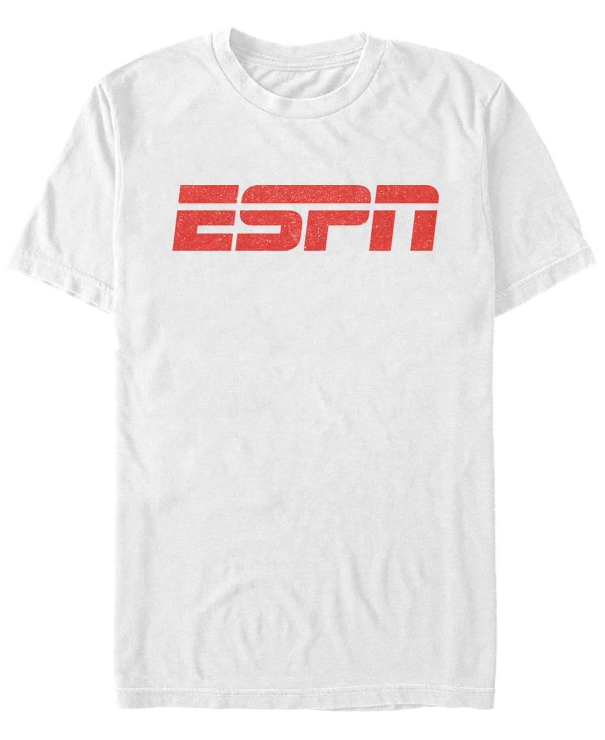 Men's ESPN Red Logo Tee, Size: Small, White Product Image