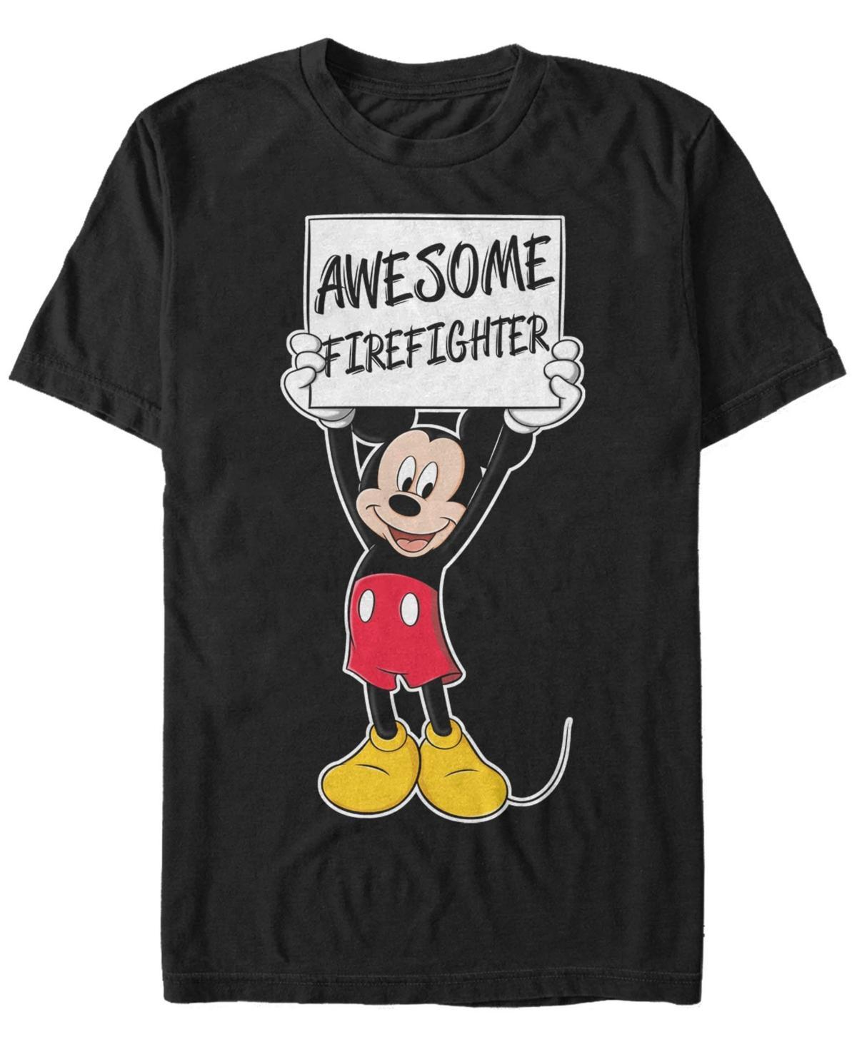 Disneys Mickey Mouse Mens Awesome Firefighter Tee Product Image
