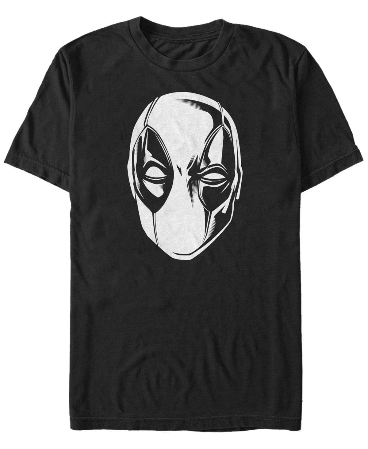 Men's Marvel Deadpool Black And White Mask Tee, Size: Large Product Image