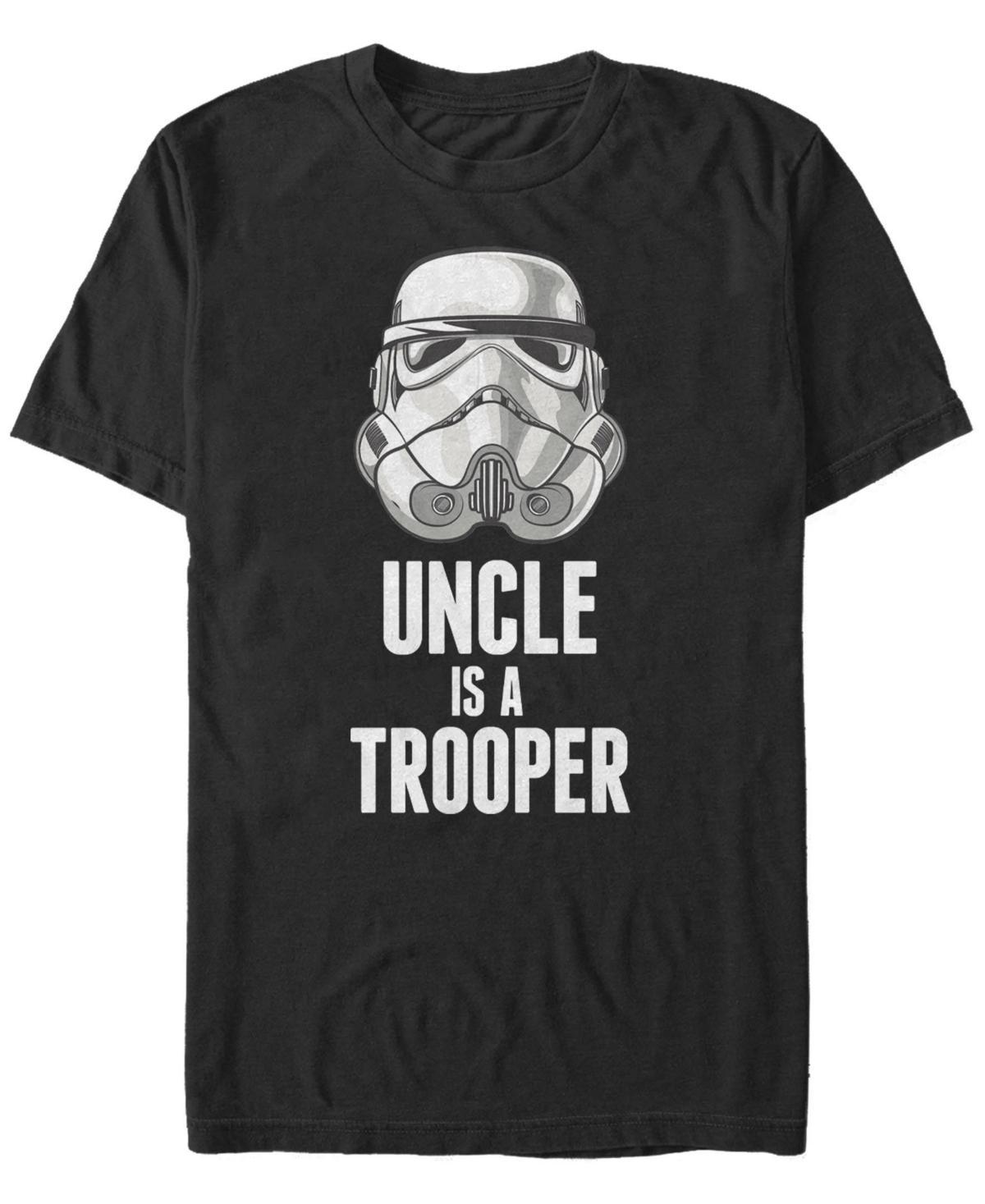 Men's Star Wars Stormtrooper Uncle Is A Trooper Tee, Size: Medium, Black Product Image