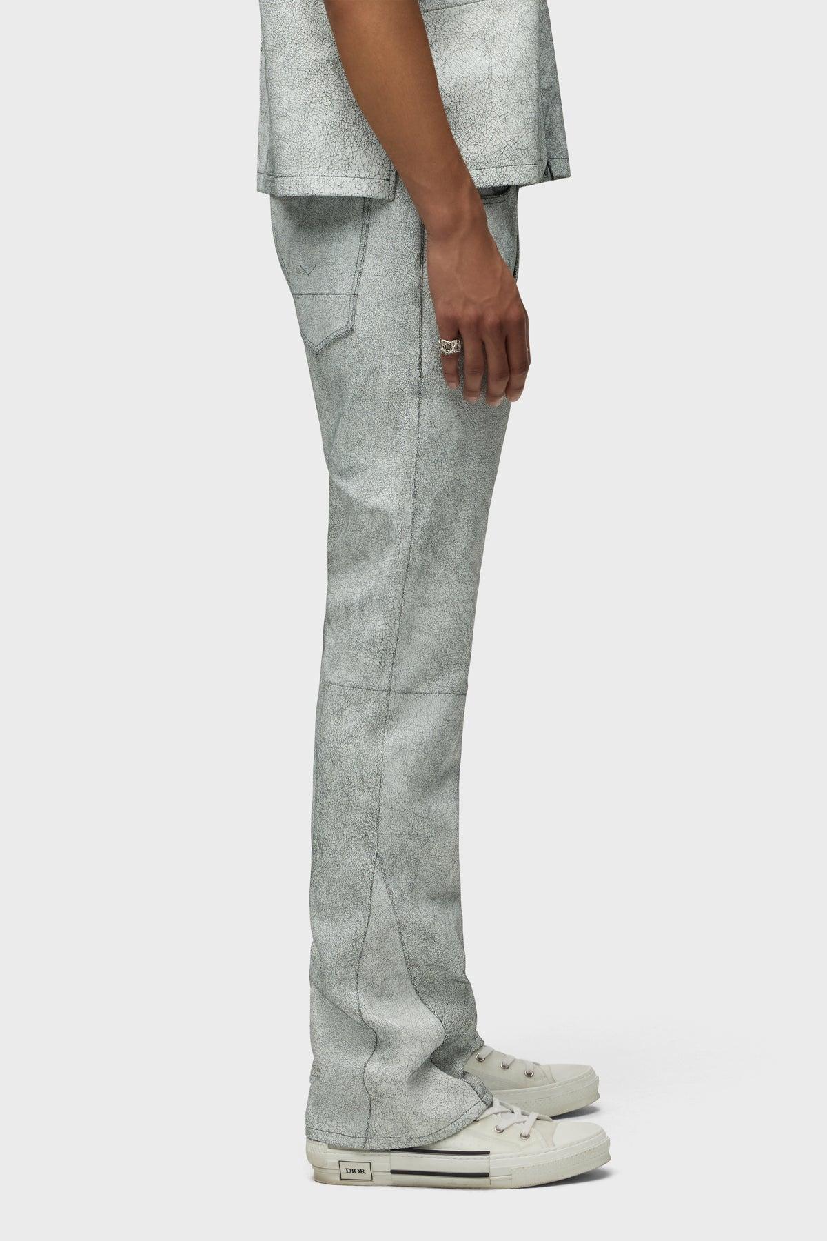 Walker Kick Flare Leather Pant Male Product Image
