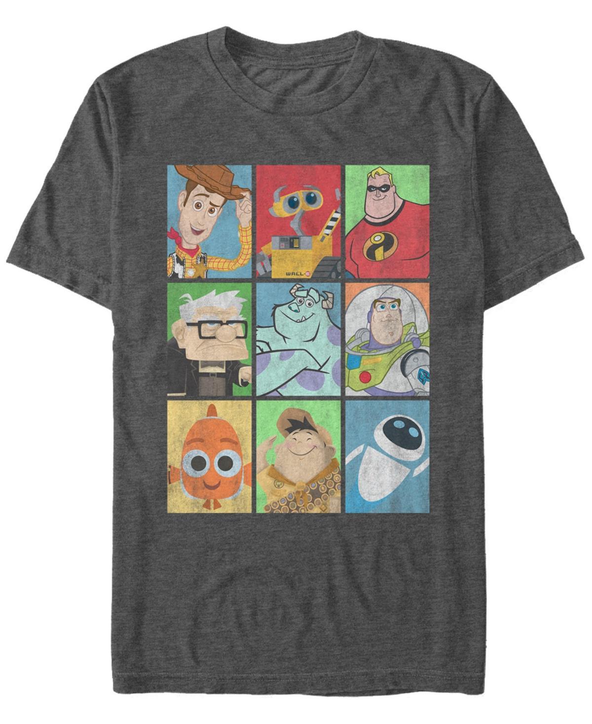Disney / Pixar Men's Epic Boxed Up Line Up Character Tee, Size: XXL, Light Blue Product Image