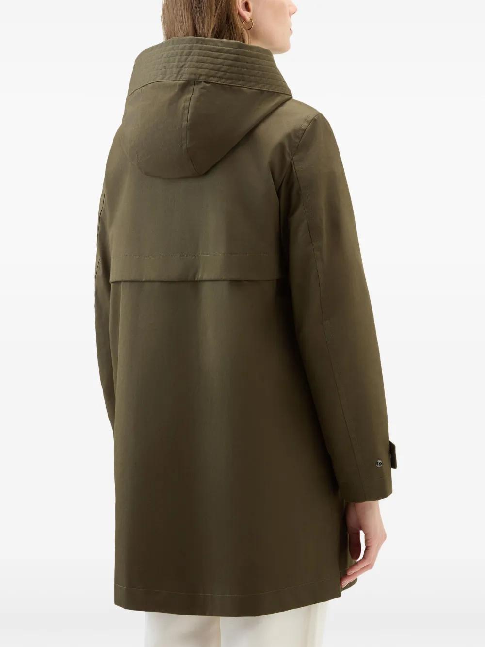 cotton hooded parka coat Product Image